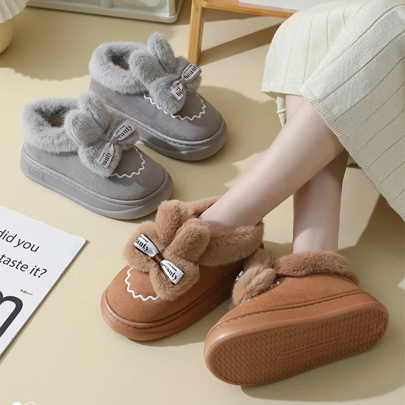 ふわふわパッド入りラビットスノーブーツ