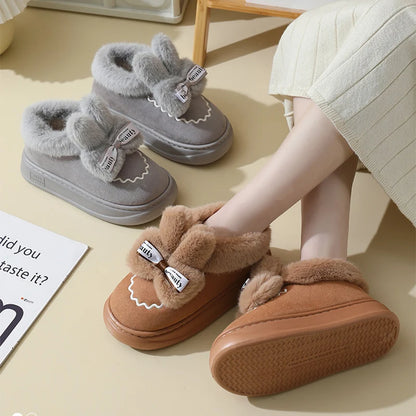 ふわふわパッド入りラビットスノーブーツ